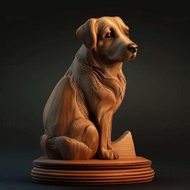 3D model LassieLassie comes homePel the dog (STL)